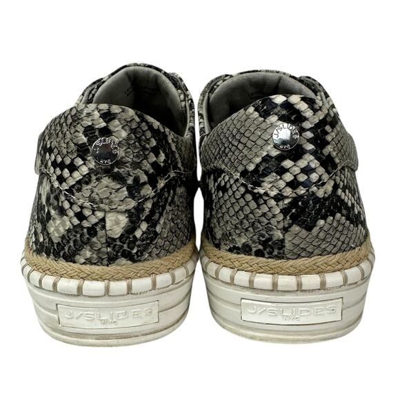 J Slides Karla Python Snakeskin Leather Slip-On Sneakers size 8 - Picture 6 of 9